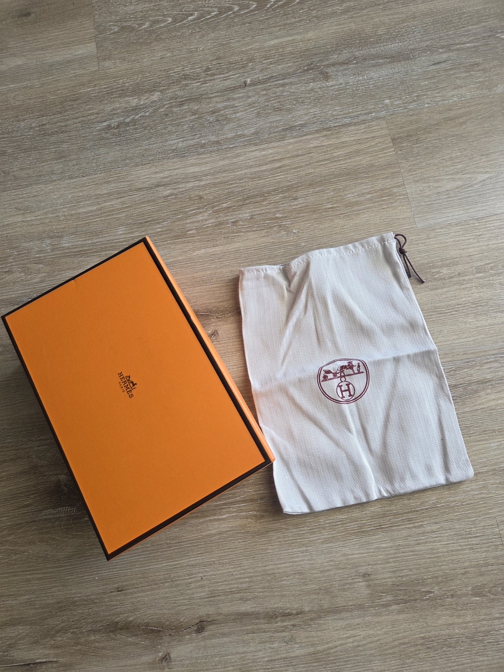 2pcs Herms Orange Gift Box With Branded Dust Bag